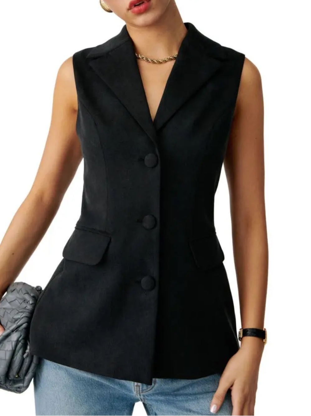 Reformation Billie Vest Black XS